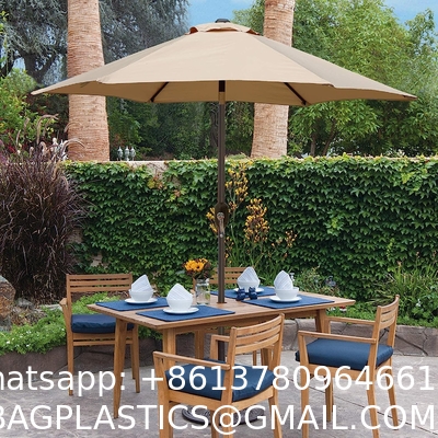 Patio Umbrella, Yard Umbrella Push Button Tilt Crank, Terrace Garden Restaurant Patio Parasol Outdoor Umbrella