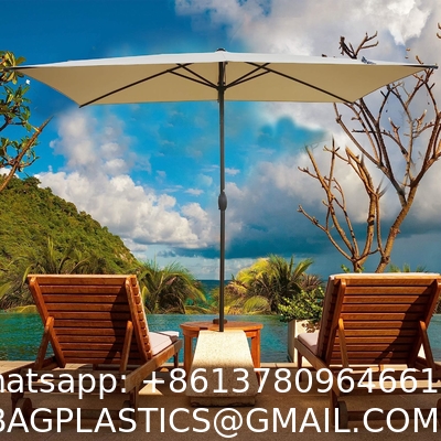 Outdoor Market Umbrella with Sand Anchor and Carrying Bag, Portable Patio and Beach Umbrella with Anchor