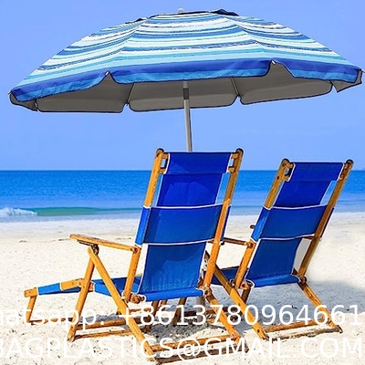 Portable Beach Umbrella With Sand Anchor, Tilt Pole, Carry Bag, Air Vent, Heavy Duty Wind Portable