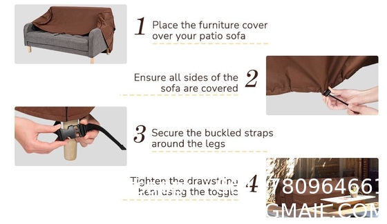 Outdoor Liners Outdoor Waterproof Patio Loveseat Couch Cover - UV Resistant Patio Sofa Furniture Covers Weatherproof