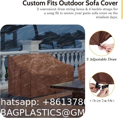 Outdoor Liners Outdoor Waterproof Patio Loveseat Couch Cover - UV Resistant Patio Sofa Furniture Covers Weatherproof