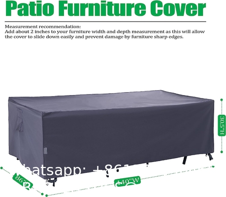 Outdoors Heavy Duty Waterproof Anti-UV Extra Large Patio Furniture/Sectional Sofa Cover,140"x86"