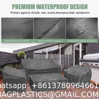 Outdoors Heavy Duty Waterproof Anti-UV Extra Large Patio Furniture/Sectional Sofa Cover,140"x86"