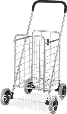 Utility Shopping Cart-Durable Folding Design For Easy Storage, Utility Cart with Wheels Shopping Climber Cart