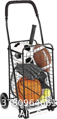 Utility Shopping Cart-Durable Folding Design For Easy Storage, Utility Cart with Wheels Shopping Climber Cart