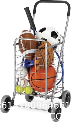 Utility Shopping Cart-Durable Folding Design For Easy Storage, Utility Cart with Wheels Shopping Climber Cart