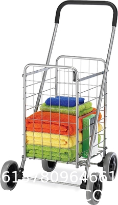 Utility Shopping Cart-Durable Folding Design For Easy Storage, Utility Cart with Wheels Shopping Climber Cart