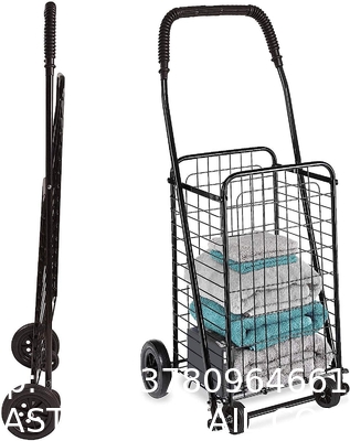 Utility Shopping Cart-Durable Folding Design For Easy Storage, Utility Cart with Wheels Shopping Climber Cart