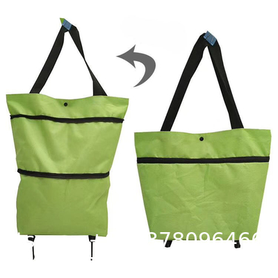 Laundry Utility Big Capacity Grocery Shopping Cart Lightweight Folding Waterproof Insulated Shopping Trolley