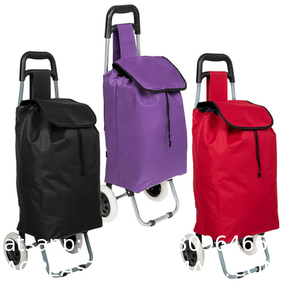 Laundry Utility Big Capacity Grocery Shopping Cart Lightweight Folding Waterproof Insulated Shopping Trolley