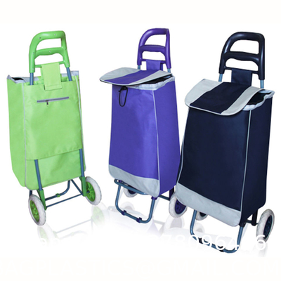 Laundry Utility Big Capacity Grocery Shopping Cart Lightweight Folding Waterproof Insulated Shopping Trolley