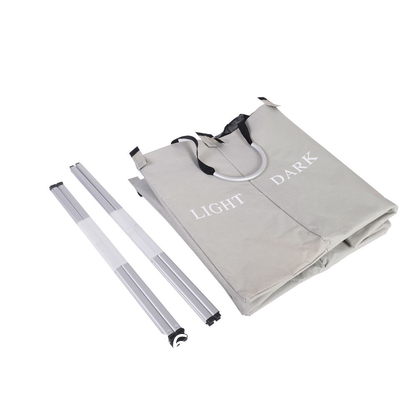 Foldable Clothing Bag Collapsible Extra Large Washing Dirty Clothes Laundry Basket Hamper 3 Compartments