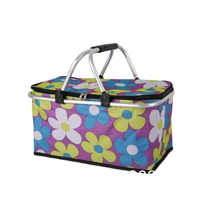 Picnic Baskets, Wholesale Hot Sales Retail Foldable Supermarket Shopping Basket Mesh Shopping Basket Mini