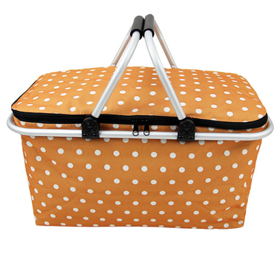 Picnic Baskets, Wholesale Hot Sales Retail Foldable Supermarket Shopping Basket Mesh Shopping Basket Mini