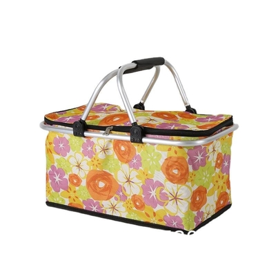 Picnic Baskets, Wholesale Hot Sales Retail Foldable Supermarket Shopping Basket Mesh Shopping Basket Mini