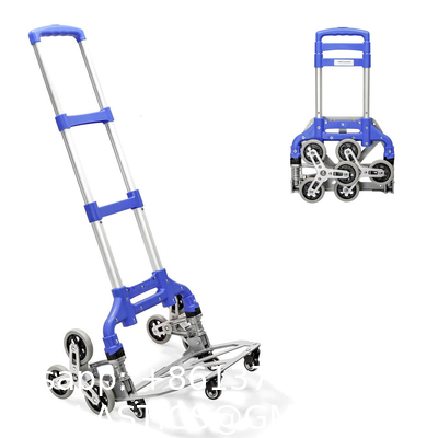 Folding Hand Truck Dolly, 264 Lb Capacity Heavy-Duty Luggage Trolley Cart Telescoping Handle and PP+EVA Wheels