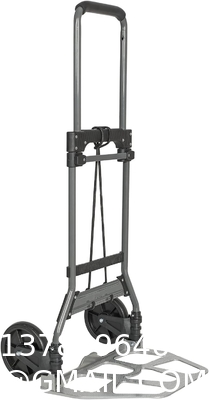 Folding Hand Truck Dolly, 264 Lb Capacity Heavy-Duty Luggage Trolley Cart Telescoping Handle and PP+EVA Wheels