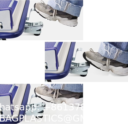 Folding Steel Trolley Platform Handtruck Brake Heavy Industrial Flatbed Truck Logistics Warehouse Handling