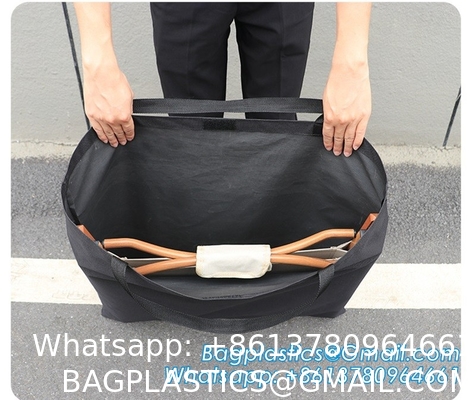 Extra Large Moving Bags, 4 Pack Heavy Duty Totes For Storage with Visible Window, Wrap Around Handles, Storage Bag