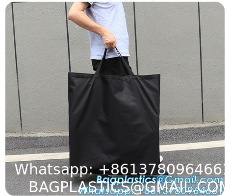 Extra Large Moving Bags, 4 Pack Heavy Duty Totes For Storage with Visible Window, Wrap Around Handles, Storage Bag