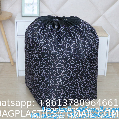 Drawstring Closure Sacks, Heavy Duty Laundry Bag Shoulder Strap, Tear Resistant Polyester Utility Bag Holds