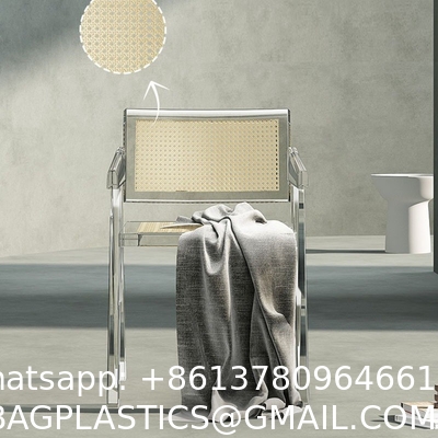 Modern Acrylic Stacking Kitchen Dining Room Arm Chair In Clear Fully Assembled Chair Transparent Plastic Dining