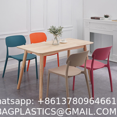 Clear Chair, Armless Acrylic Desk Chair with Golden Feet Swivel Molded Plastic Shell Chair Adjustable