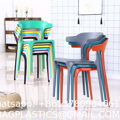 Clear Chair, Armless Acrylic Desk Chair with Golden Feet Swivel Molded Plastic Shell Chair Adjustable