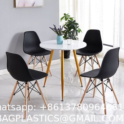 Modern Acrylic Counter Bar Stool In Clear - Fully Assembled High Transparent Counter Height Stool