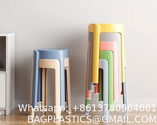 Modern Acrylic Counter Bar Stool In Clear - Fully Assembled High Transparent Counter Height Stool
