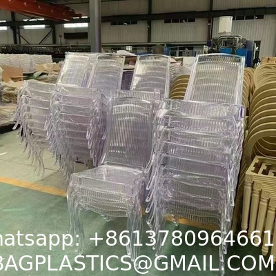 Modern Dining Side Chair, Flash Furniture Phantom Series Transparent Stacking Side Chair