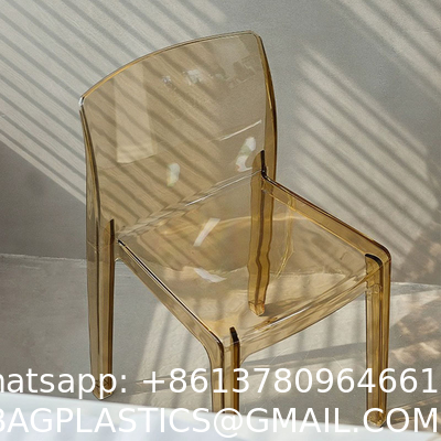 Modern Dining Side Chair, Flash Furniture Phantom Series Transparent Stacking Side Chair