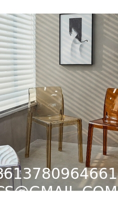 Modern Dining Side Chair, Flash Furniture Phantom Series Transparent Stacking Side Chair