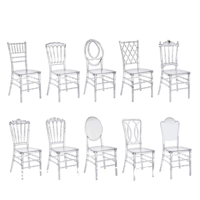 Clear Dining Chairs Crystal Transparent Seat, Modern Dining Chairs, Side Chairs for Wedding Party Event Reception