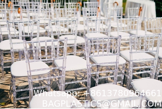 Clear Dining Chairs Crystal Transparent Seat, Modern Dining Chairs, Side Chairs for Wedding Party Event Reception