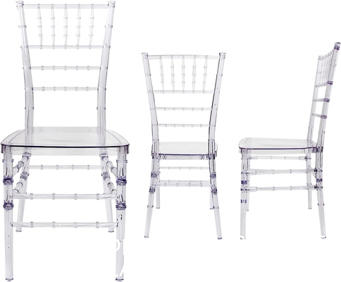 Clear Dining Chairs Crystal Transparent Seat, Modern Dining Chairs, Side Chairs for Wedding Party Event Reception