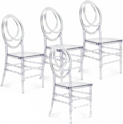 Clear Dining Chairs Crystal Transparent Seat, Modern Dining Chairs, Side Chairs for Wedding Party Event Reception