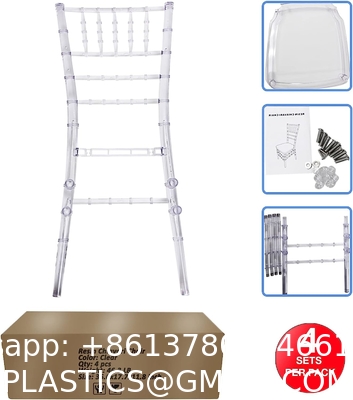 Clear Dining Chairs Crystal Transparent Seat, Modern Dining Chairs, Side Chairs for Wedding Party Event Reception