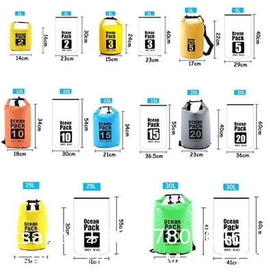 Dry Bag, Waterproof Floating Backpack 5L/10L/20L/30L/40L, Waterproof Phone Case for Kayking, Boating, Kayaking