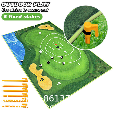 Wholesale Custom Logo Training Driving Practice Putting Golf Mat Golf Hitting Mats Artificial Turf with Rubber