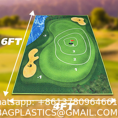Wholesale Custom Logo Training Driving Practice Putting Golf Mat Golf Hitting Mats Artificial Turf with Rubber