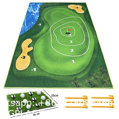 Wholesale Custom Logo Training Driving Practice Putting Golf Mat Golf Hitting Mats Artificial Turf with Rubber