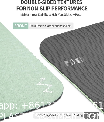 Extra Thick Yoga Mat for Women Men Kids, Professional TPE Yoga Mats, Workout Mat with Carrying Strap Yoga, Pilates