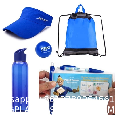 Business Staff Welcome Uniform Graduation Sports Branded Custom Logo Promotional Gift Set Socks Cap Bag Umbrella