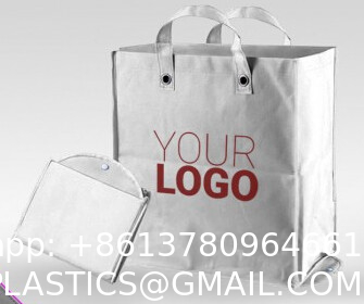 Eusable Reinforced Handle Grocery Bags - Heavy Duty Large Shopping Totes With Thick Plastic Bottom Can Hold 40 Lbs