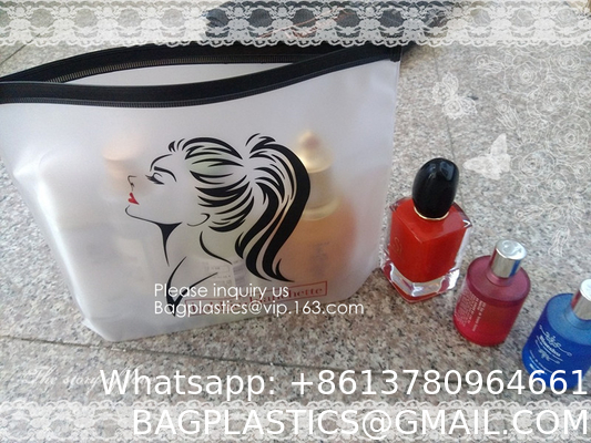 Cosmetic Organizer Bag Pouch With Zipper Closure For Vacation Travel, Bathroom And Organizing Makeup Bag