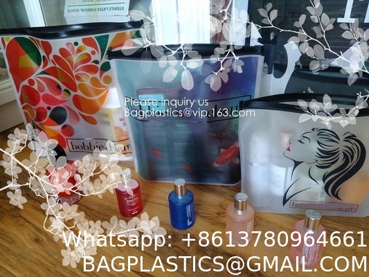 Clear Makeup Bag Travel Toiletry Organizer Pouches Small Zipper Pouch PVC Plastic Transparent Clear Cosmetic Bags