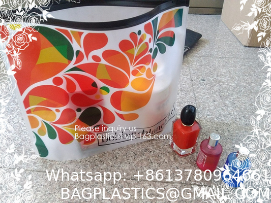 Clear Makeup Bag Travel Toiletry Organizer Pouches Small Zipper Pouch PVC Plastic Transparent Clear Cosmetic Bags