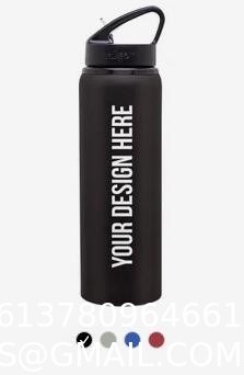 Insulated Water Bottle with Straw Lid & Wide Mouth Lids, Stainless Steel Sports Water Bottles, Double Walled Vacuum