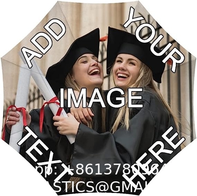 Logo Text Photo Image Name Picture DIY Personalized Custom Monogrammed Design Sun/Rain All Weather Folding Foldable